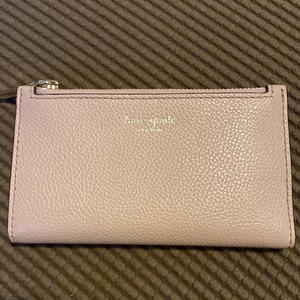 Small, pink/cream Kate Spade wallet